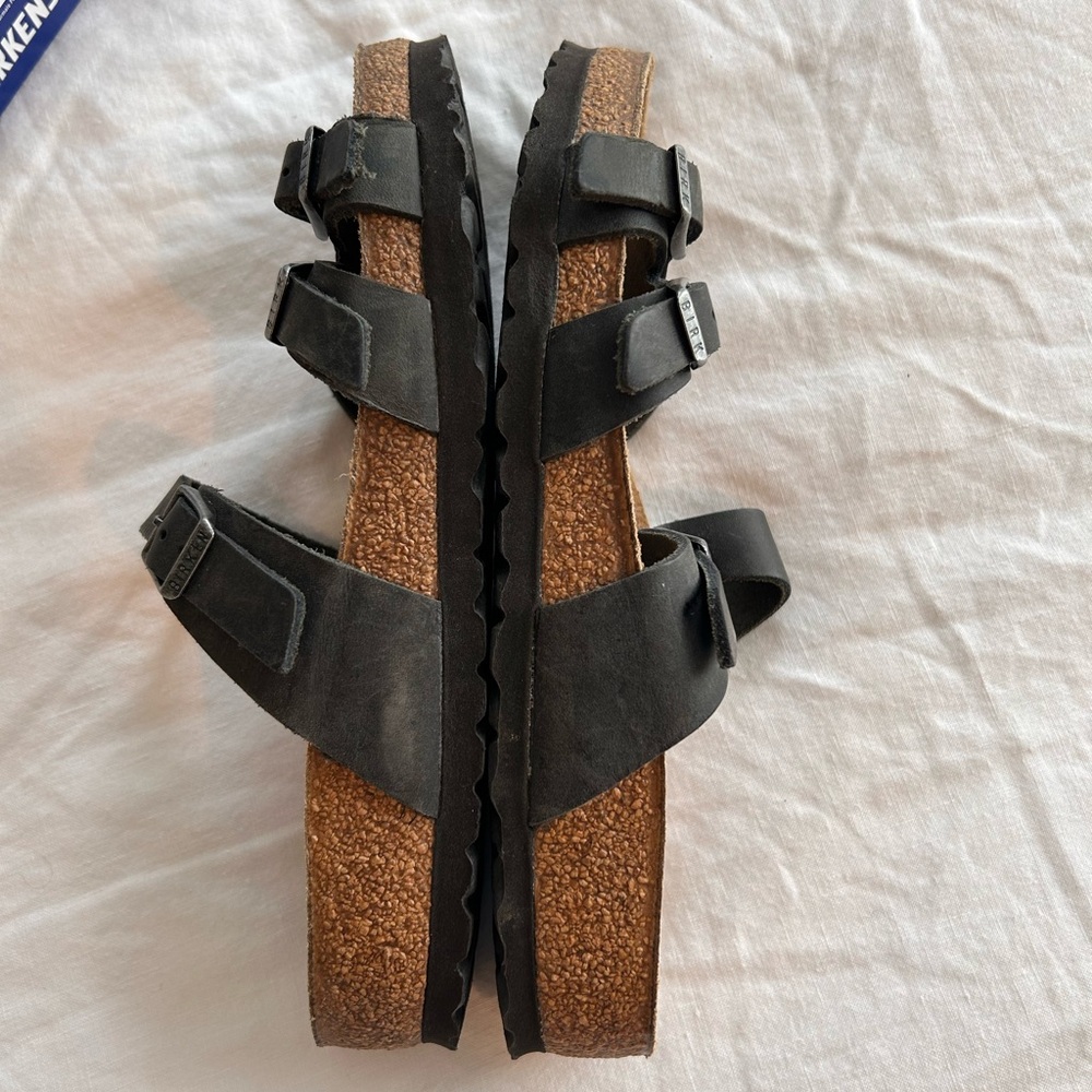 BIRKENSTOCK Franca Black Oil Rubbed Leather ~ Size 37 - Picture 6 of 6